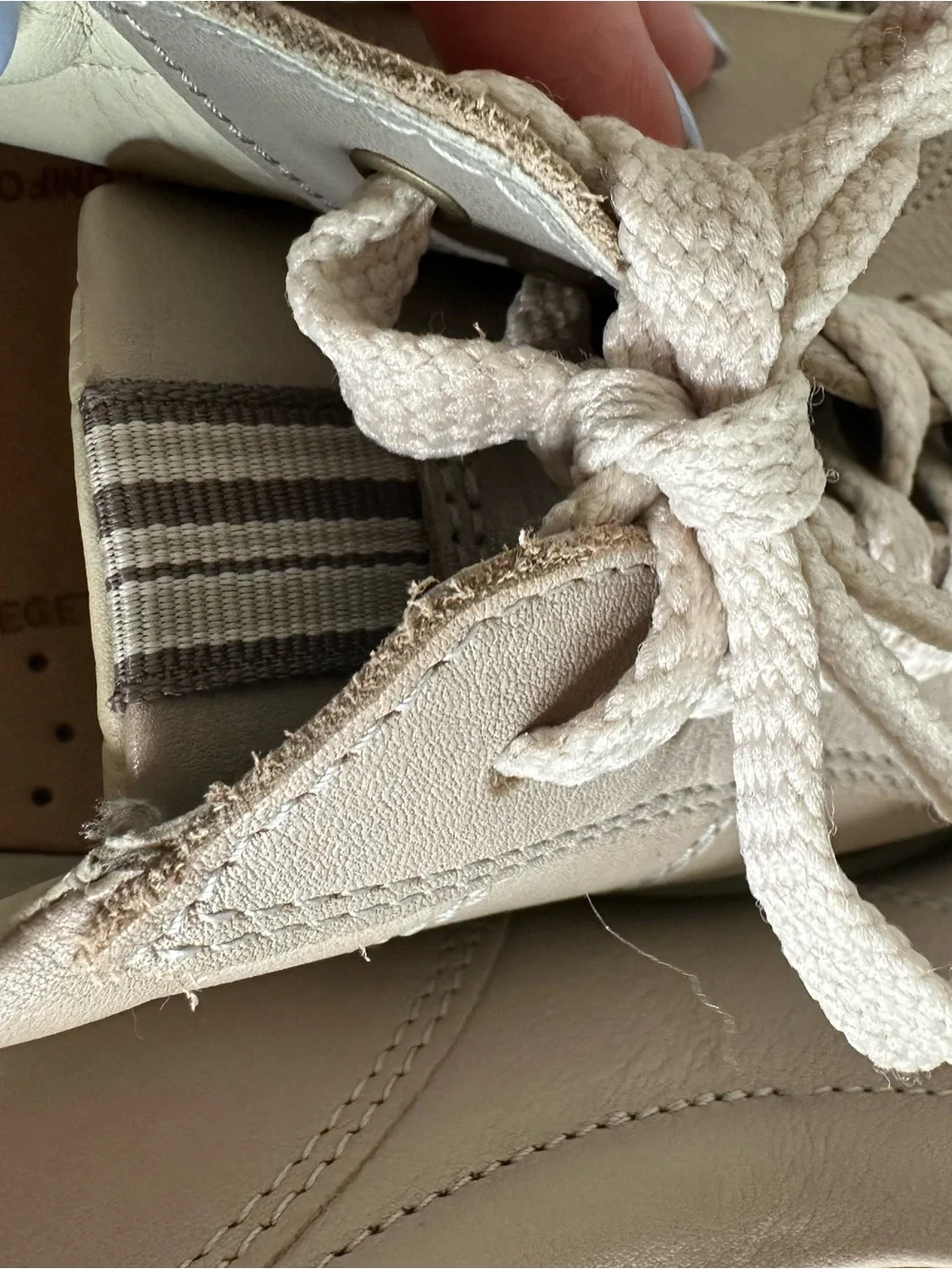 Ecco Women's Lace-Up Sneakers in Light Taupe